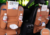 Custom Color Leather Car Storage Bag , 57*42 Cm Seat Back Storage Bag