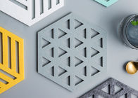 15.5*17.5 Cm Felt Coasters Creative Hexagon Design Multi Purpose For Vase / Mouse Mat