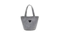 20*41 Cm Felt Handbag Fashion Style Heart Pattern With Waterproof Surface