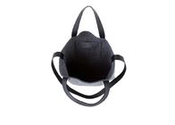 Simple Minimalist 36*30 Cm Leather Handle Handbag Eco Friendly Felt Material
