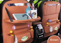 63*45 Cm Front Car Seat Organiser , Custom Leather Car Seat Back Storage Bag