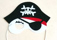 Felt Diy Mask For Party , Halloween Childrens Party Masks Custom Size