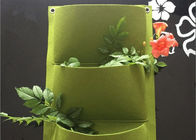 Vertical Hanging Wall Felt Garden Planter With Roomy Pockets For Herbs Or Flowers