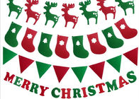 6 Set 55 PCS Merry Christmas And Happy New Year Banner