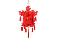Reusable Chinese Lucky Red Fu 3d Puzzle EN71 Felt Lantern