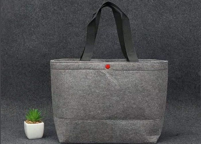 30*30 Cm Felt Bag Organizer , Handmade Felt Bags With Textured Knitted Surface